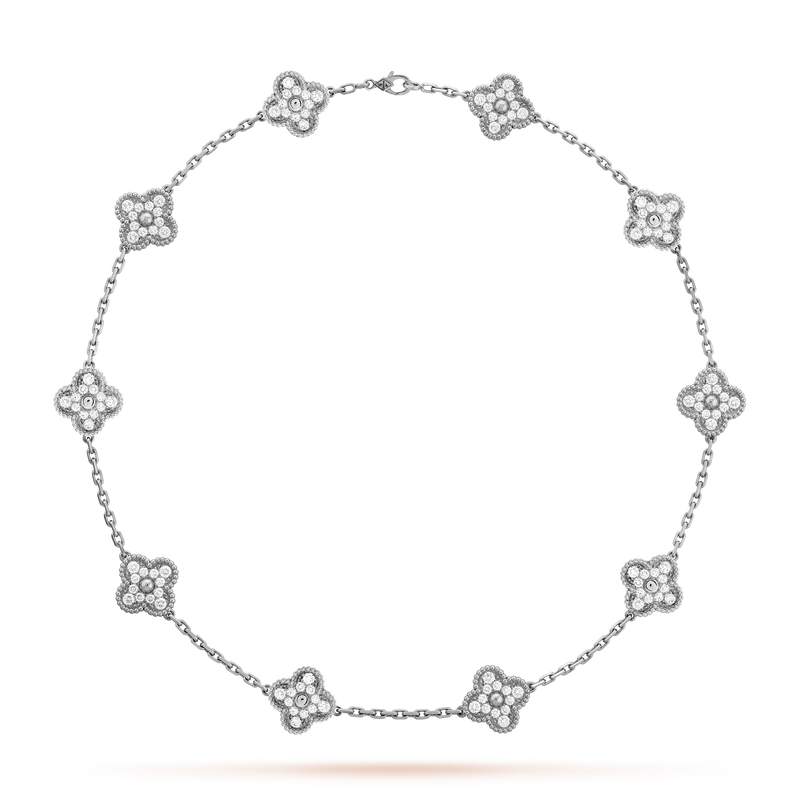 CLOVER DELUXE NECKLACE | GREEN
