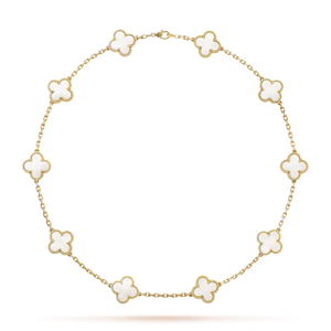 CLOVER DELUXE NECKLACE | PINK