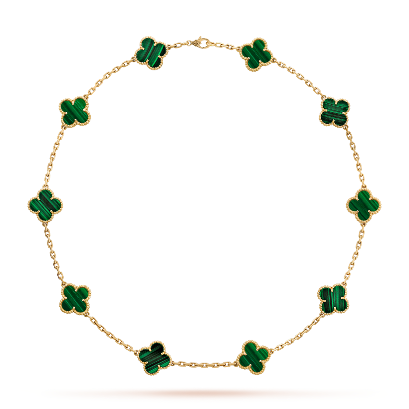 CLOVER DELUXE NECKLACE | GREEN