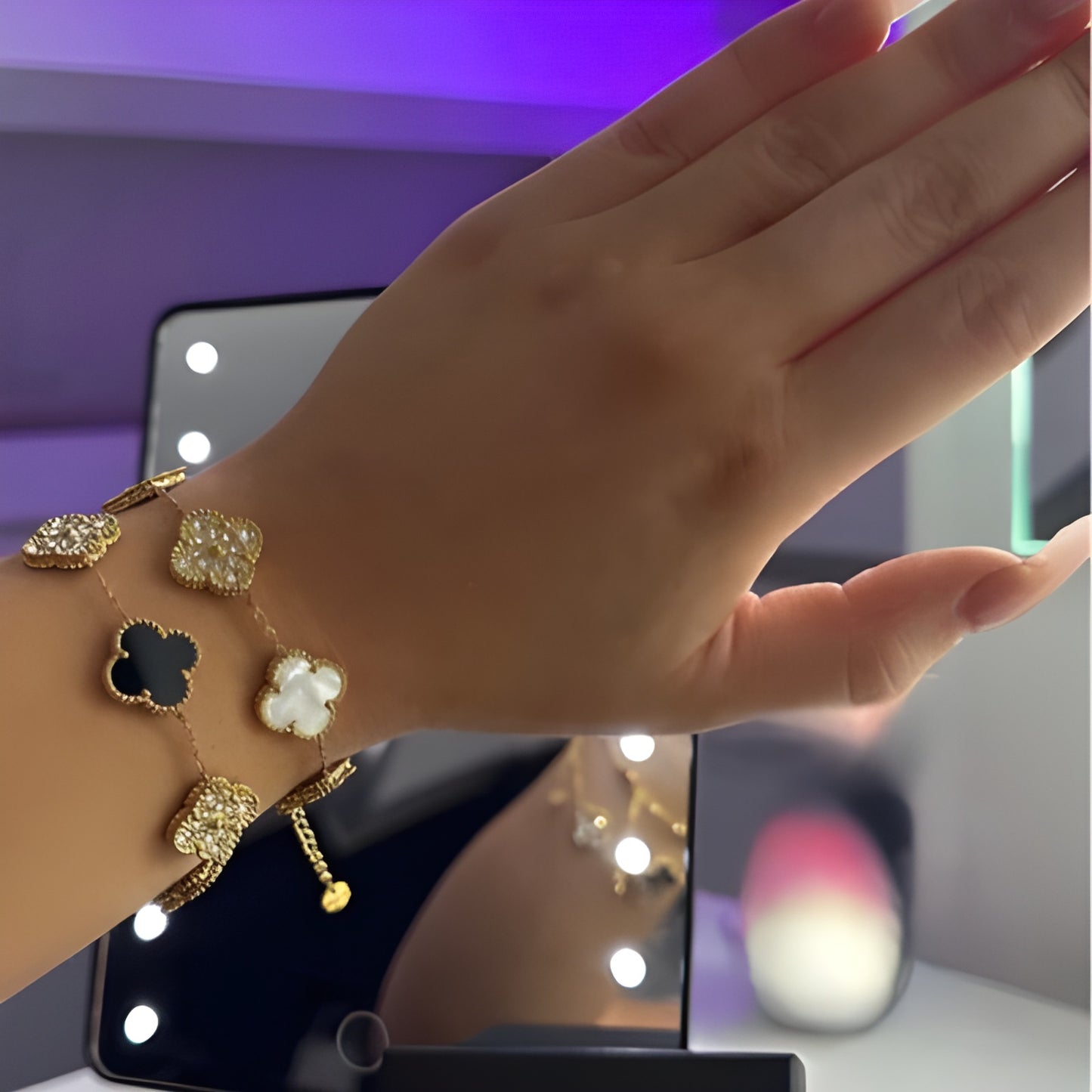FLORAL BEAUTY DELUXE BRACELET | WHITE