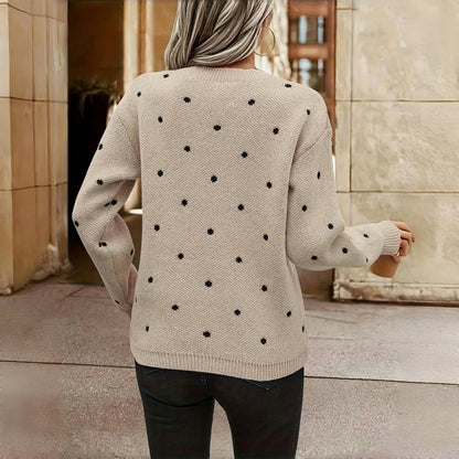 Nina | Dot Knitted Sweater