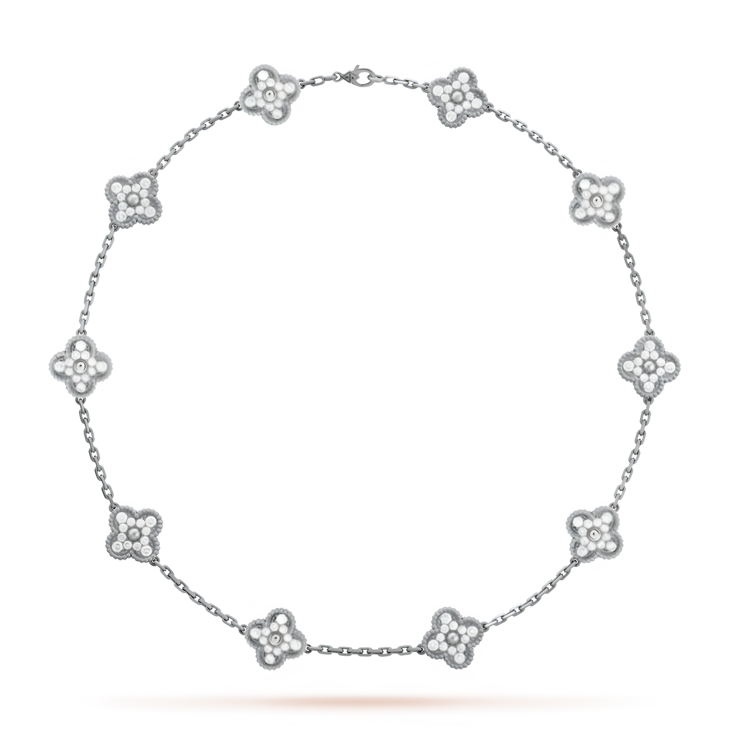 CLOVER DELUXE NECKLACE | PINK