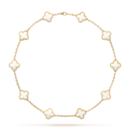 CLOVER DELUXE NECKLACE | GREEN