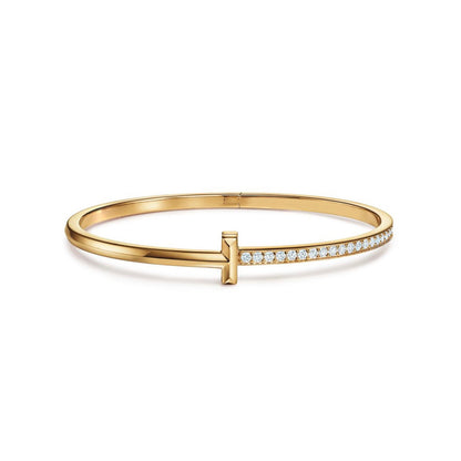 T BRACELET |  GOLD
