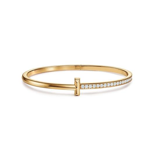 T BRACELET |  GOLD