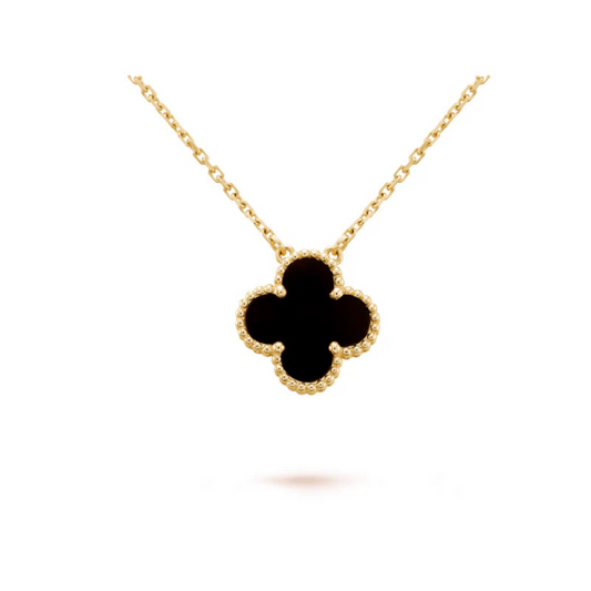 CLOVER NECKLACE | BLACK