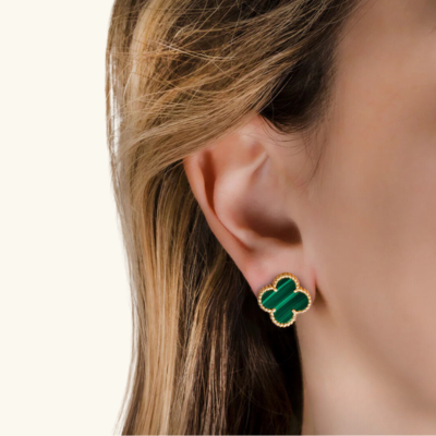 CELESTIAL BLOOM EARRINGS | GREEN