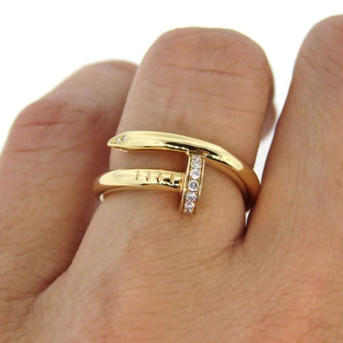 NAIL DELUXE RING | GOLD