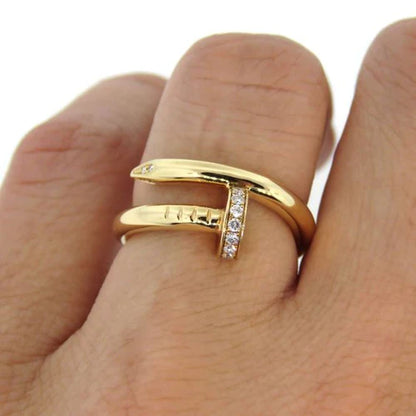 NAIL DELUXE RING | GOLD